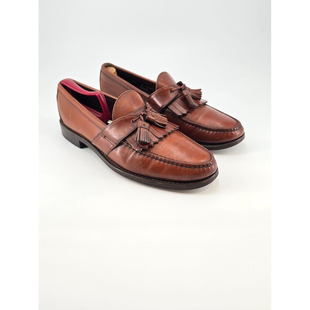 Allen Edmonds Chestnut Brown Enfield 11.5 A Leather Tassel Loafers